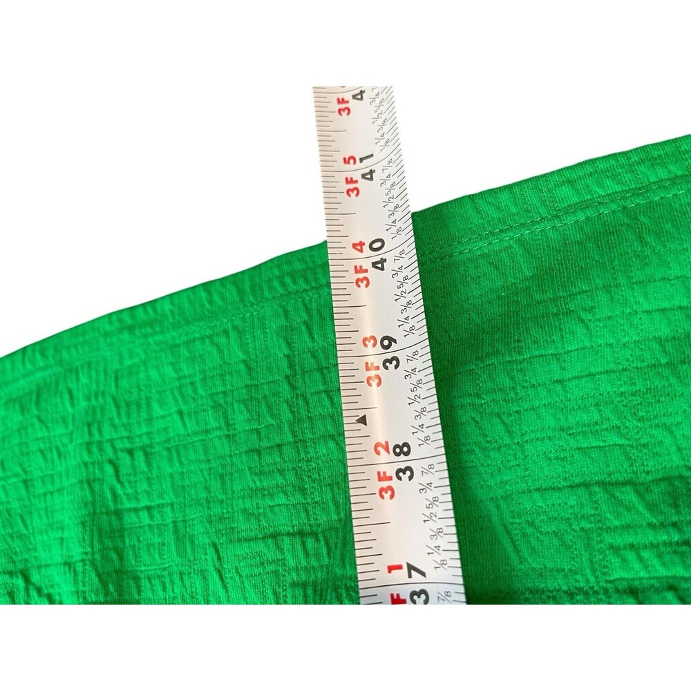 Draper James Kelly Green Short Sleeve Pullover Pocketed Textured Skater Dress 3x - Picture 9 of 15